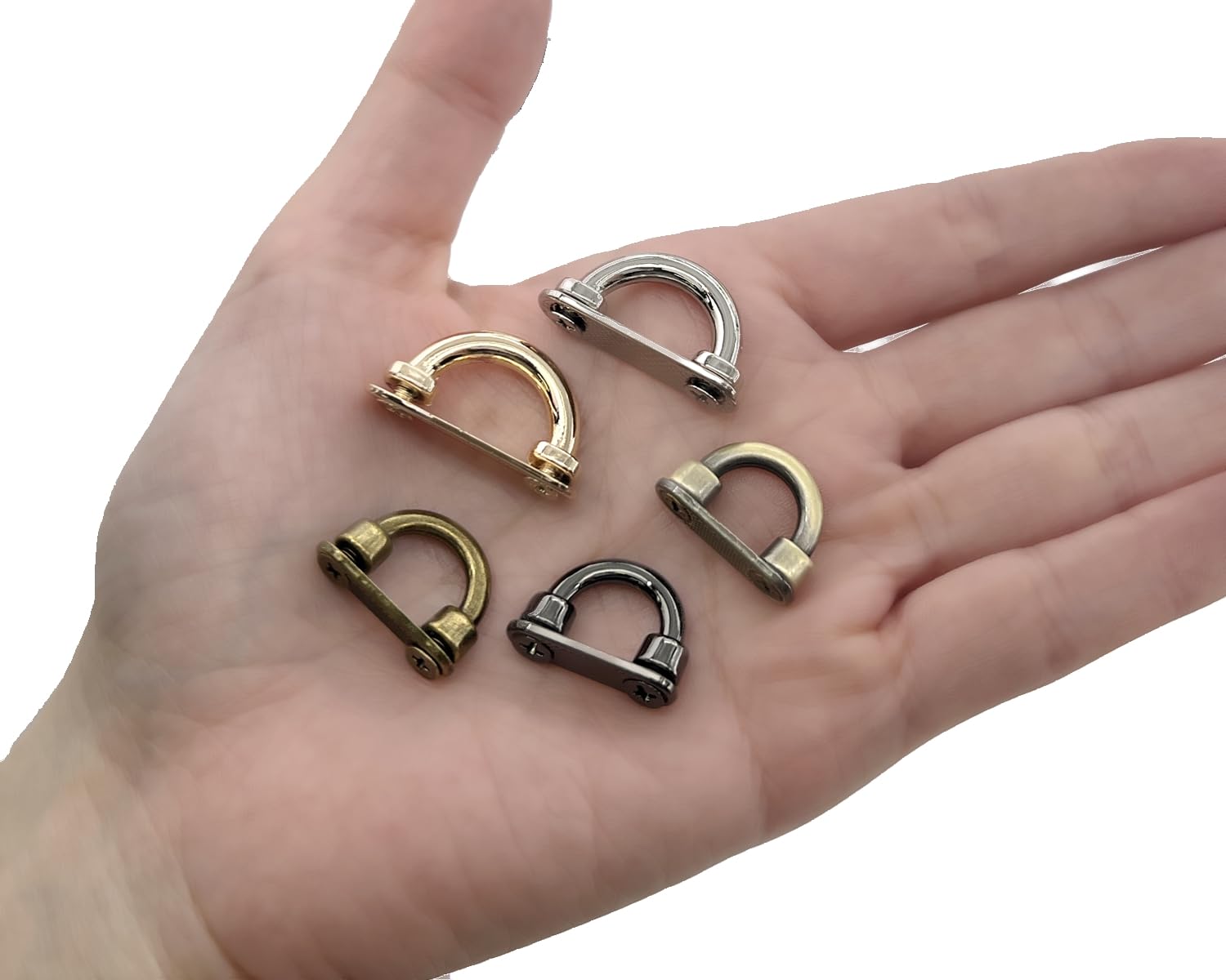 ハンドメイド　金具セット多数　マグネット式　Dカン　持ち手　など Amazon.co.jp: [Hk12] 8個入 ネジ式 手カン ネジ式Dカン アーチ金具